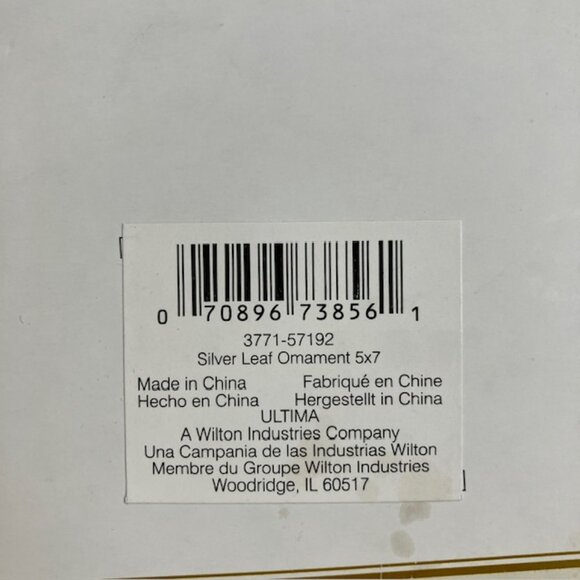 NWT Beautiful Silver leaf 5x7 photo frame in box - Picture 6 of 8